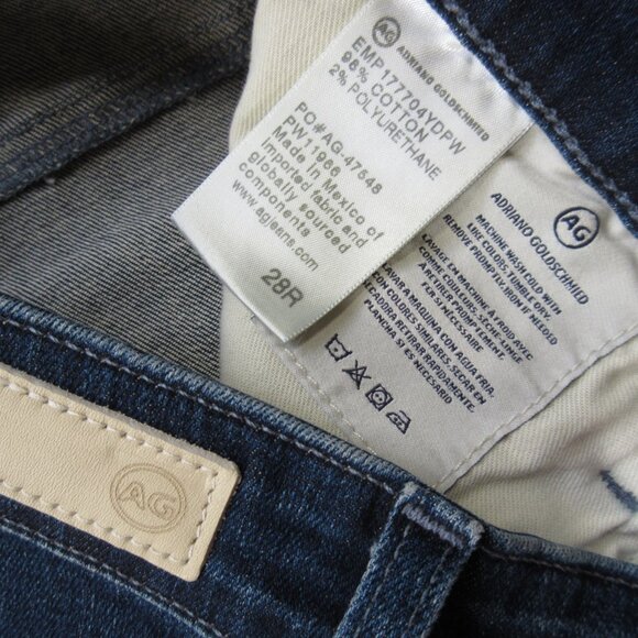 NWT Adriano Goldschmied AG Farrah Skinny Ankle in 4 Years Deep Willow Jeans 28 - Picture 7 of 9